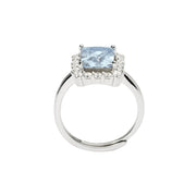 Mabina Anello in argento con acquamarina sintetica e zirconi 523367